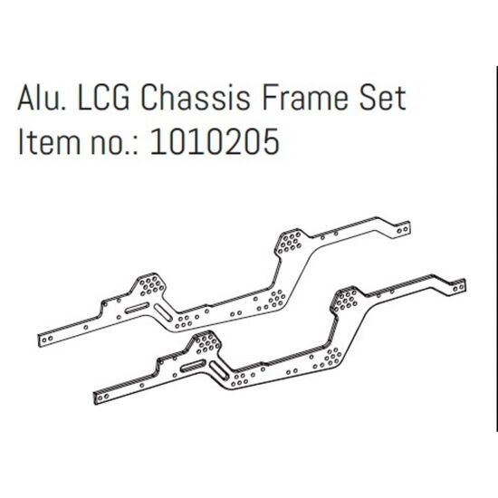 Alu. LCG Chassis Frame Set - GOAT