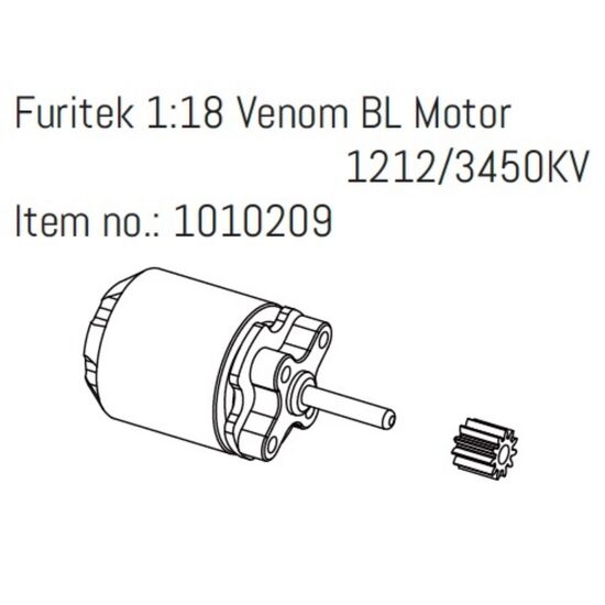 Furitek 1:18 Venom BL Motor 1212/3450KV