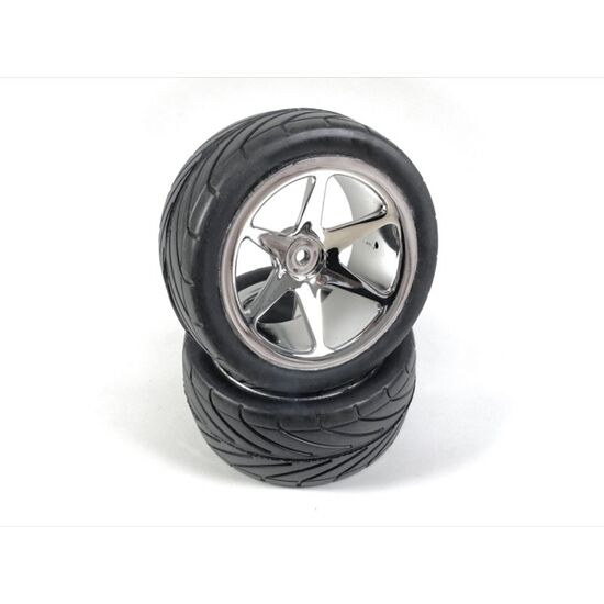1:10 Buggy Räderset 6 Speichen/Street hinten chrome (2)