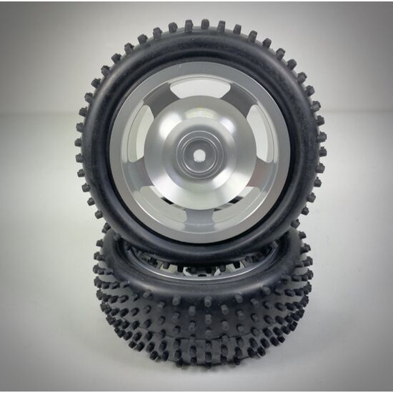 1:10 Aluminium Buggy Wheel Set 4WD front 12mm Hex (2)