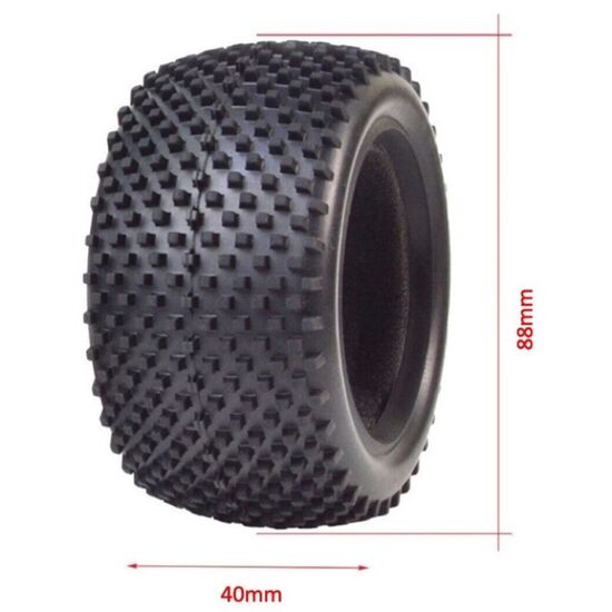 1:10 Aluminium Buggy Wheel Set 2WD rear 12mm Hex (2), 4 image