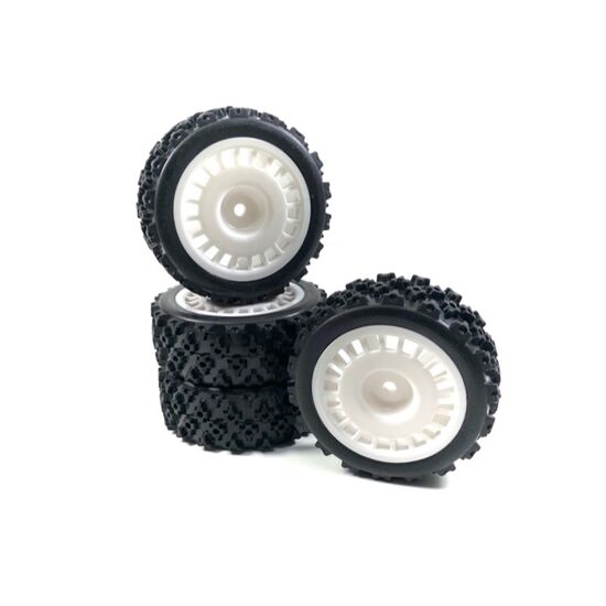 1:10 Wheel Set Rally Block Design white (4)