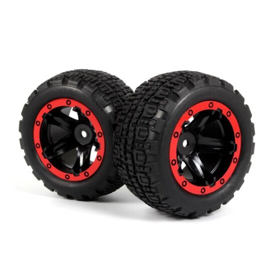 Slyder ST Wheels/Tires Assembled (Black/Red), 2 image