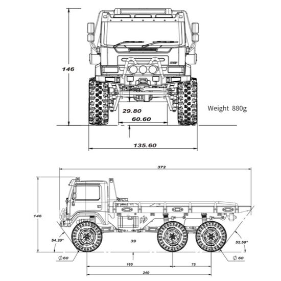 Mini Crawler CR-18P Arktos 6x6 1/18 RTR (Bleu), 5 image