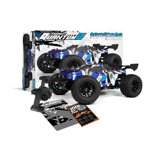 Quantum2 XT 1:10 Stadium Truck - Bleu (Avec radio, batterie non-incluse), 6 image