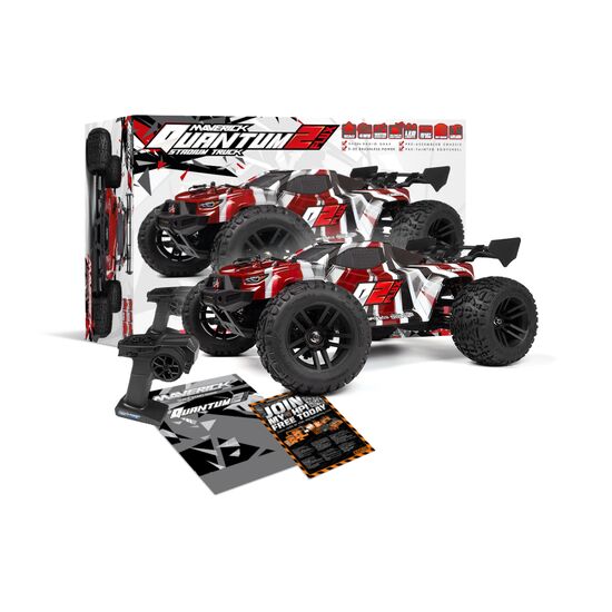 Quantum2 XT Flux 1:10 Stadium Truck brushless - Rouge (Avec radio, batterie non-incluse), 9 image