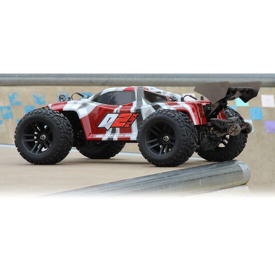 Quantum2 XT Flux 1:10 Stadium Truck brushless - Rouge (Avec radio, batterie non-incluse), 3 image