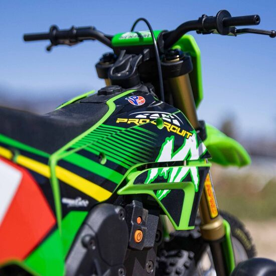 PROMOTO-MX Motorcycle RTR 1:4 EP GREEN AVEC accu & chargeur, 11 image