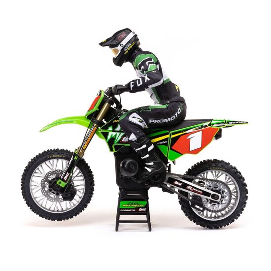 PROMOTO-MX Motorcycle RTR 1:4 EP GREEN AVEC accu & chargeur, 14 image