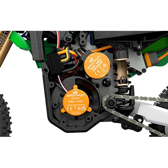 PROMOTO-MX Motorcycle RTR 1:4 EP GREEN AVEC accu & chargeur, 22 image