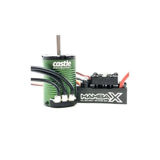 MOTEUR/VARIATEUR 1/10 1410 3800kv /MAMBA X SCT SENS. 5mm WP