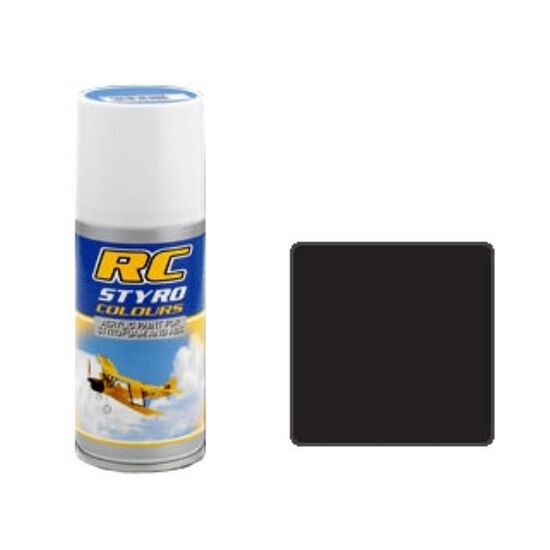 Peinture RC Styro Noir (Spray 150ml)