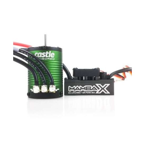 MOTEUR/VARIATEUR 1/10 1406 6900kv /MAMBA X SENSOR. 25.2V WP