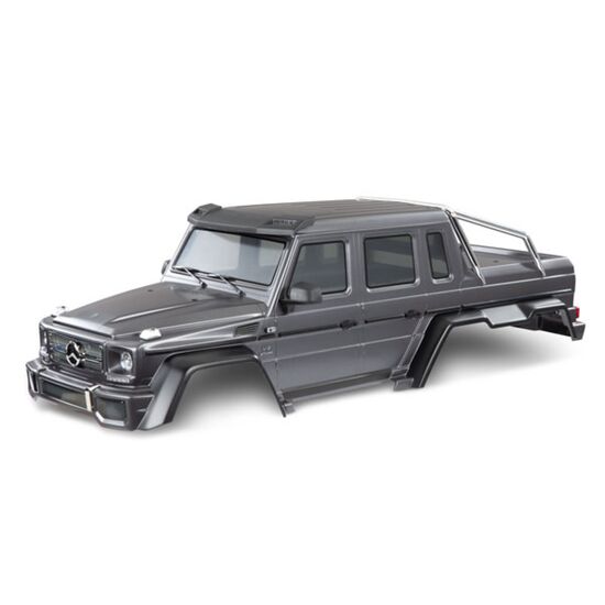 Body, Mercedes-Benz G 63, complete (m atte graphite metallic) (includes gri lle, side mirrors, door handles, & wi