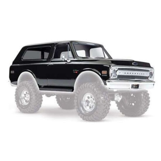 Body, Chevrolet Blazer (1969), comple te (black) (includes grill, side mirr ors, door handles, windshield wipers,