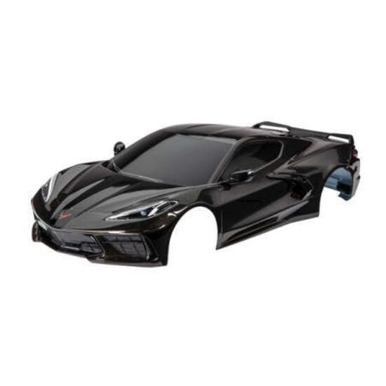 Body, Chevrolet Corvette Stingray, co mplete (black) (painted, decals appli ed) (includes side mirrors, spoiler,