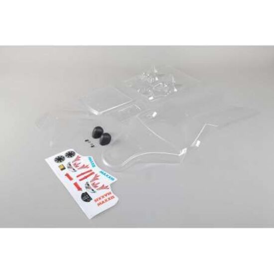 DBXL-E Carrosserie transparente avec planche de stickers