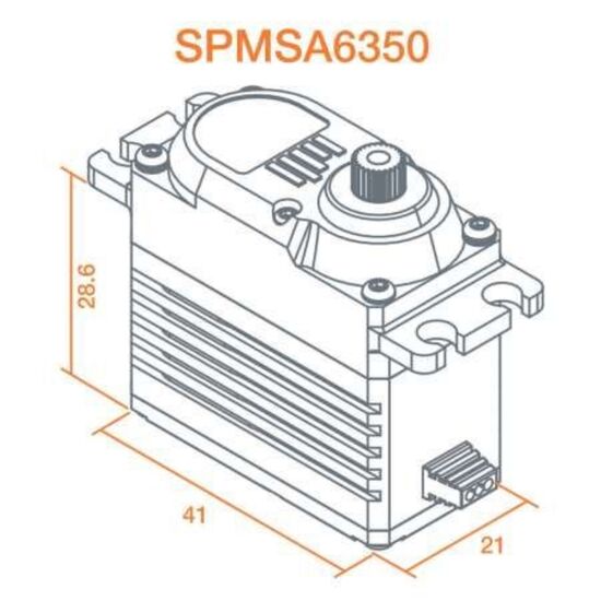 SERVO A6350 Ultra Torque / High Speed Brushless HV Servo, 2 image