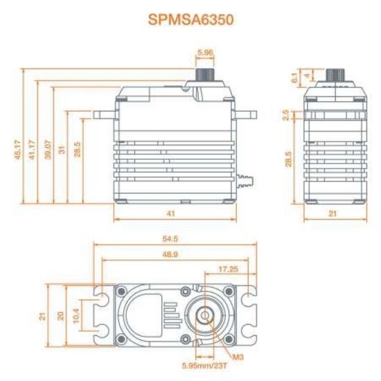SERVO A6350 Ultra Torque / High Speed Brushless HV Servo, 3 image