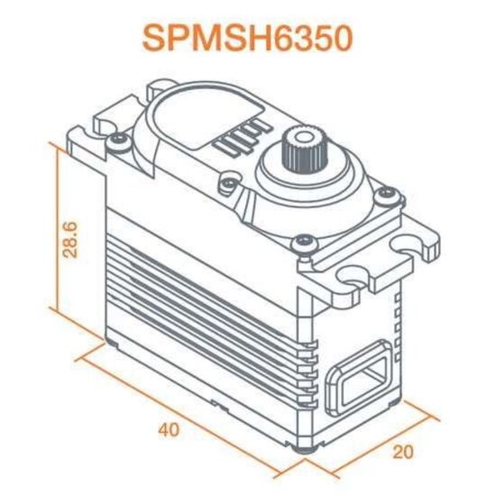 H6350 Standard Digital HV Brushless U ltra Torque High Speed Heli Cyclic Se rvo, 3 image