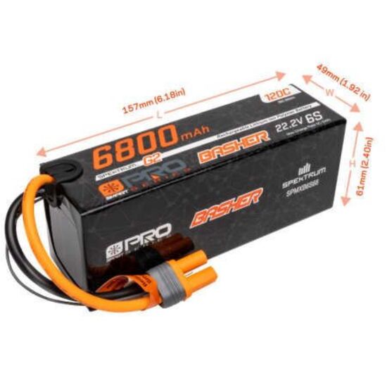 AKKU Li-Po 6S 22.2V 6800mAh 120C G2 Smart Pro Basher IC5, 3 image
