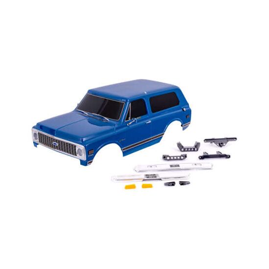 Body, Chevrolet Blazer (1972), comple te, blue & white (painted) (includes grille, side mirrors, door handles, w