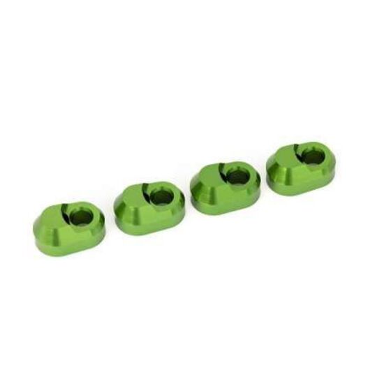 Suspension pin retainer, 6061-T6 alum inum (green-anodized) (4)