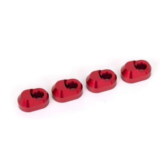 Suspension pin retainer, 6061-T6 alum inum (red-anodized) (4)
