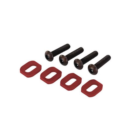 Washers, motor mount, aluminum (red-a