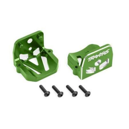 Motor mounts, 6061-T6 aluminum (green -anodized) (front & rear)