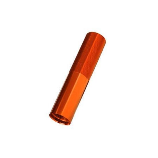 Body, GTX shock (aluminum, orange-ano dized) (1)
