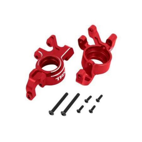 Steering blocks, 6061-T6 aluminum (re d-anodized), left & right