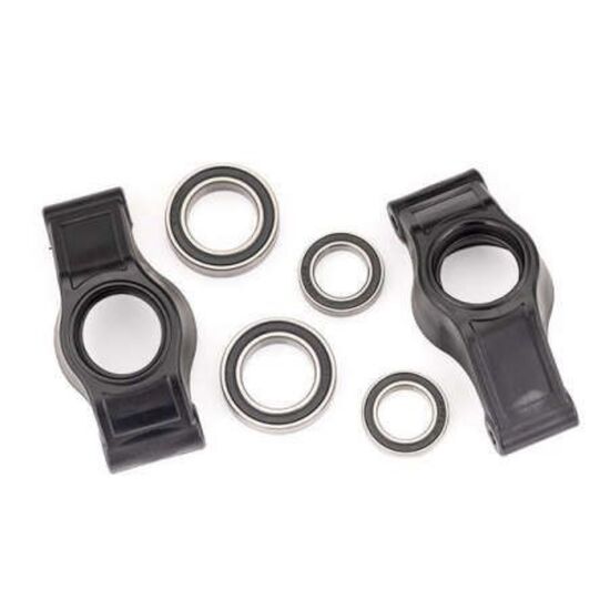 Carriers, stub axle (rear) (left & ri ght)/ 20x32x7mm bearings (2)/ 15x24x5 mm bearings (2)