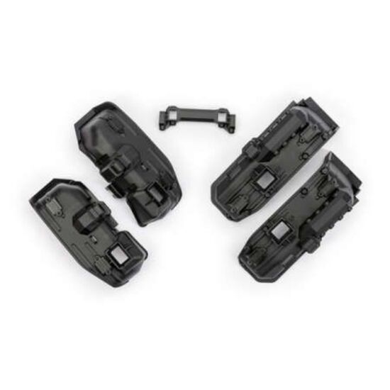 Fenders, inner (narrow), front & rear (2 each)/ rock light covers (8)/ bat tery plate/ body mount/ 3x8 flat-head