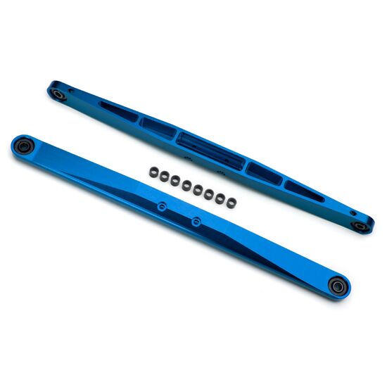 Trailing arm, aluminum (blue-anodized ) (2) (assembled with hollow balls)