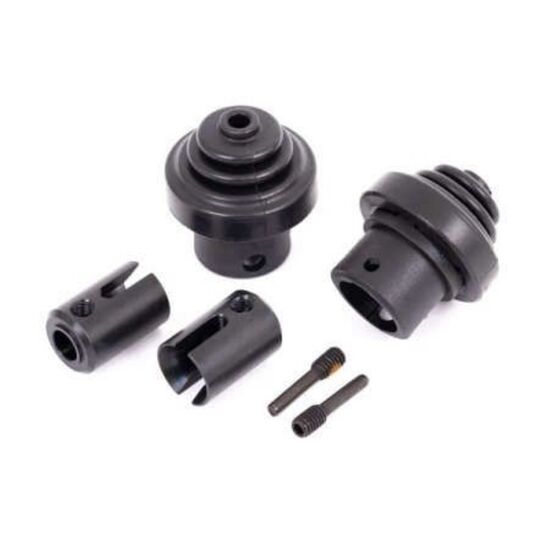Drive cup, front or rear (hardened st eel) (for differential pinion gear)/ driveshaft boots (2)/ boot retainers