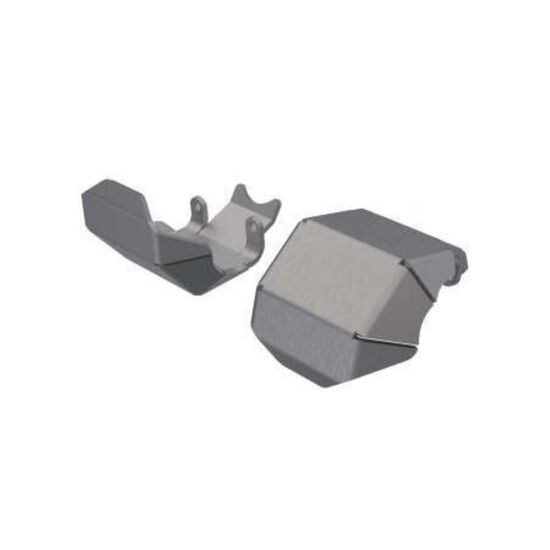 Skidplate, axle, front or rear (stain less steel) (2)
