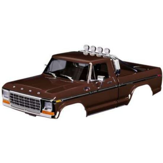 Body, Ford F-150 Truck (1979), comple te, brown (includes grille, side mirr ors, door handles, roll bar, windshie