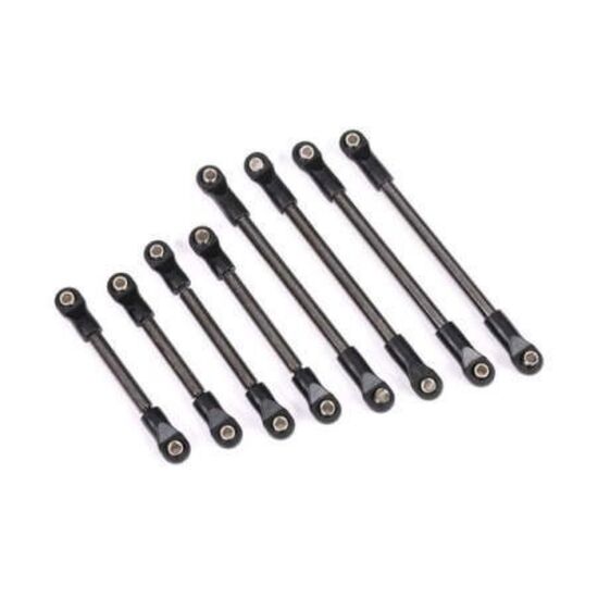 Suspension link set, steel (includes 4x55mm front lower links (2), 4x48mm front upper links (2), 4x74mm rear lo