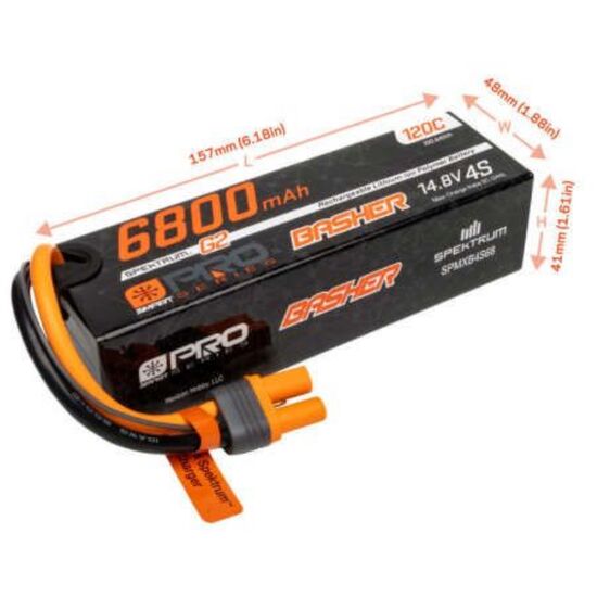 ACCU Li-Po 4S 14.8V 6800mAh 120C G2 Smart Pro Basher IC5, 3 image