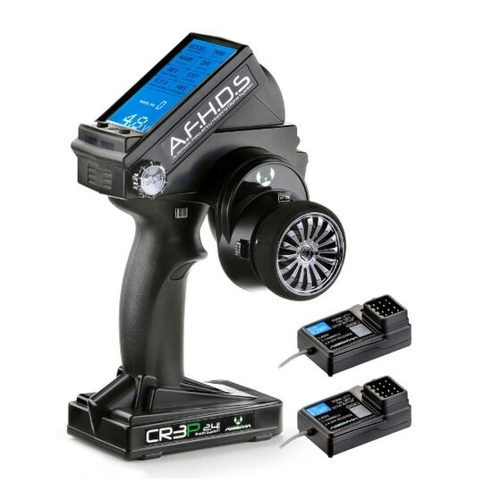 Radiocommande CR3P 2.4GHz avec 2 récepteurs (3 canaux)