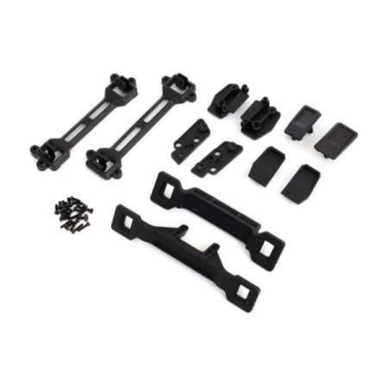 Body conversion kit, Slash 2WD (inclu des front & rear body mounts, latches , hardware) (for clipless mounting)
