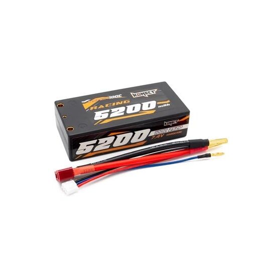 Konect Lipo 5200mah 7.4V 100C 2S2P Shorty