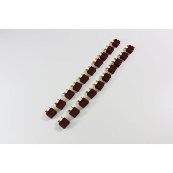 Prise en T femelle rouges (20pcs)
