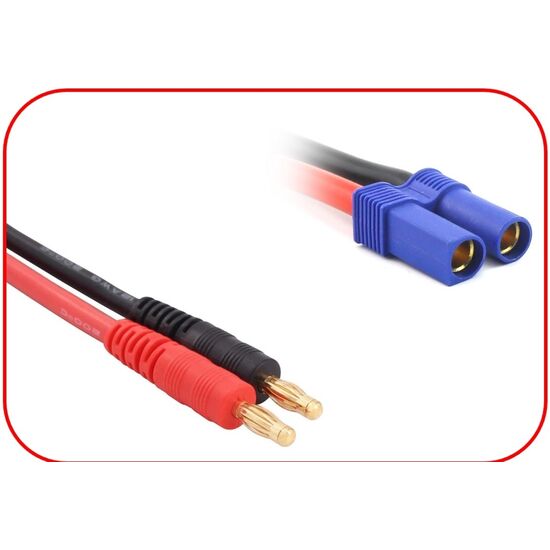 Câble de charge 4mm Banane - EC5 300mm