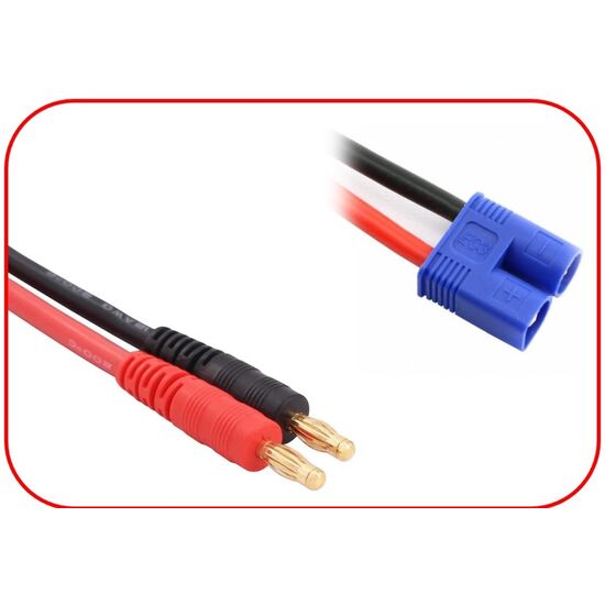 Câble de charge 4mm Banane - EC3 300mm