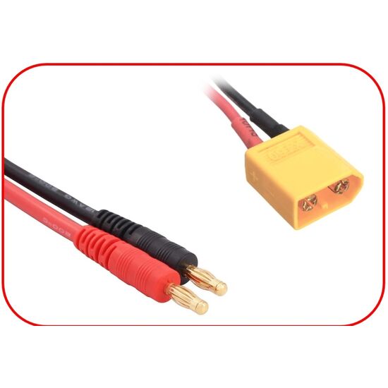 Câble de charge 4mm Banane - XT60 300mm