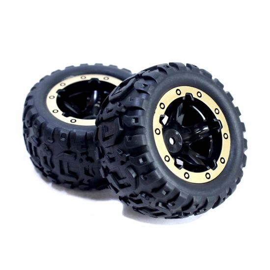 Slyder MT Wheels/Tires Assembled (Black/Gold)