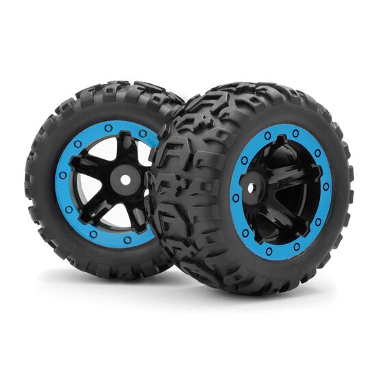 Slyder MT Räder/Reifen Montiert (Schwarz/Blau)