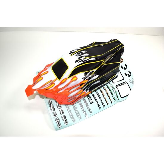 Karosserie orange/schwarz Buggy AB2.4 BL/KIT